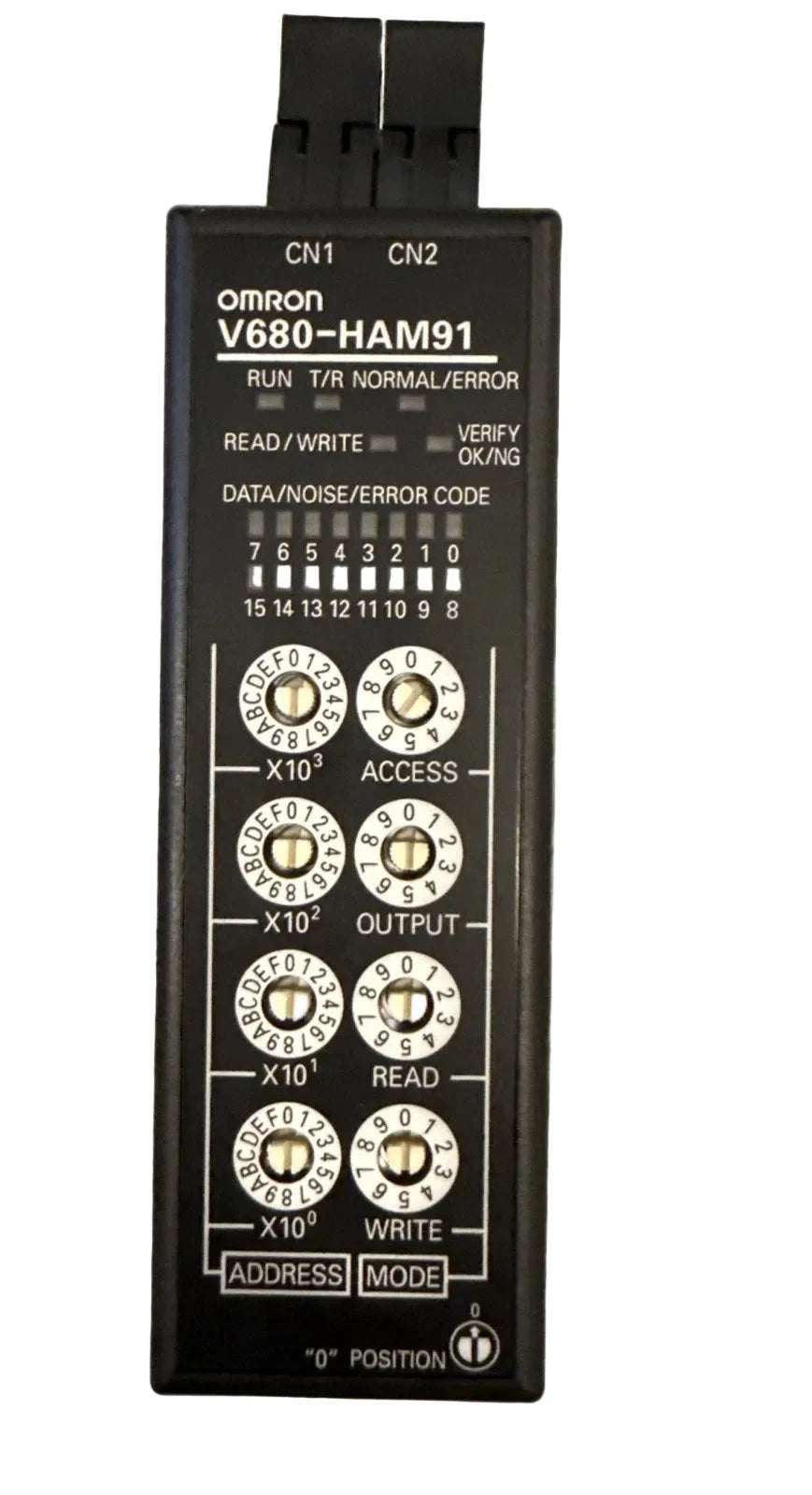 V680-HAM91 | Omron HF RFID Reader Module 13.56MHz ISO15693 ISO18000-3 24VDC NPN Interface DIN Mount
