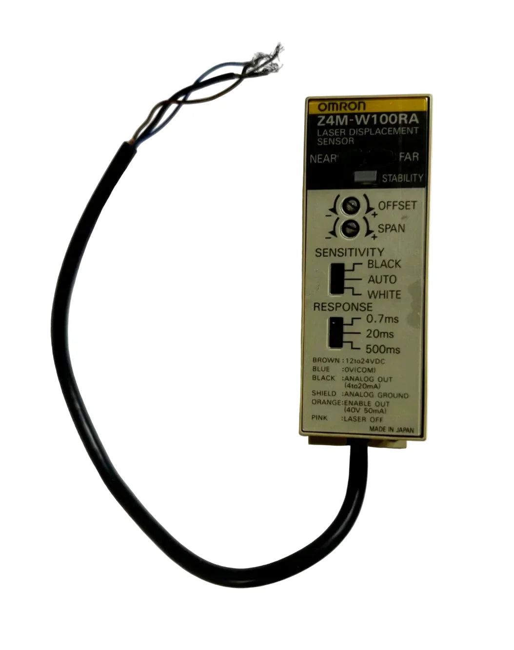 Z4M-W100RA | Omron Z4M Laser Displacement Sensor 40mm Range