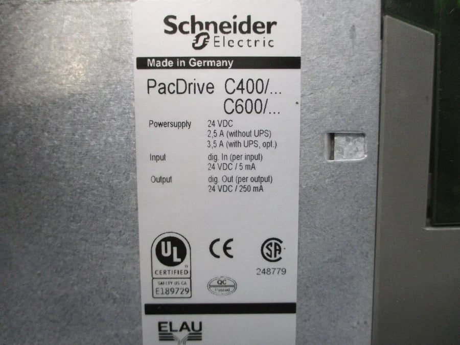 Schneider Electric C600/10/1/1/1/00 PACDrive C600 Servo Controller 24VDC Pentium M