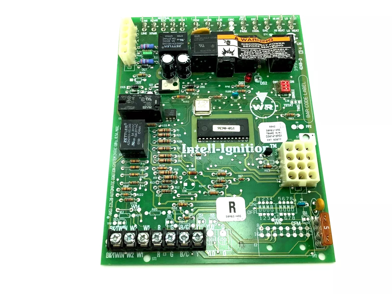 Trane D341418P01 OEM Furnace Control Circuit Board Two-Stage Variable-Speed IFC