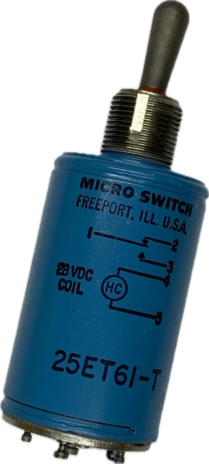 Honeywell 25ET61-T MICRO SWITCH ET Series Military SPDT Electro-Magnetic Held Toggle Switch