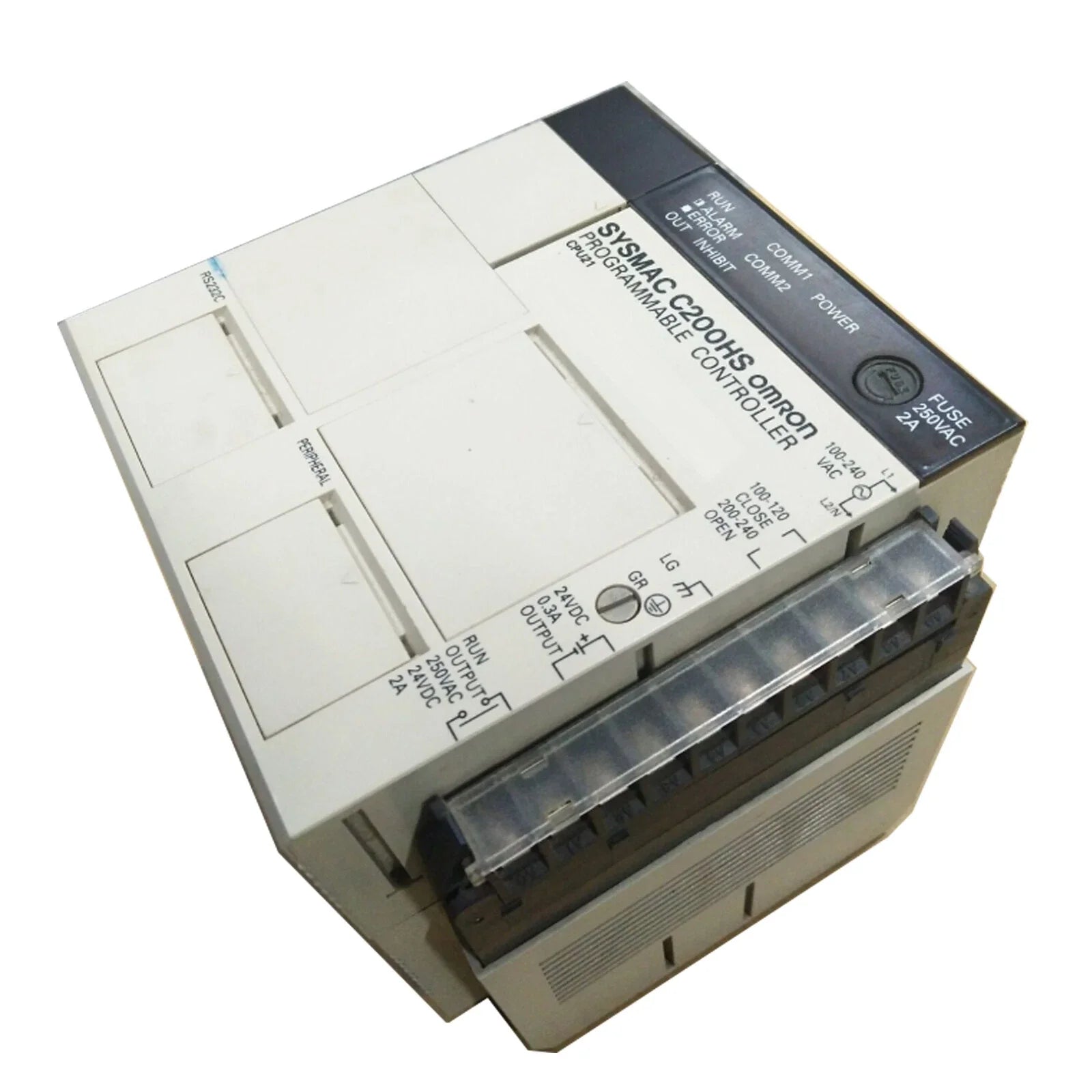 Omron C200HS-CPU21 SYSMAC PLC CPU Module with RS-232 and AC Power Supply