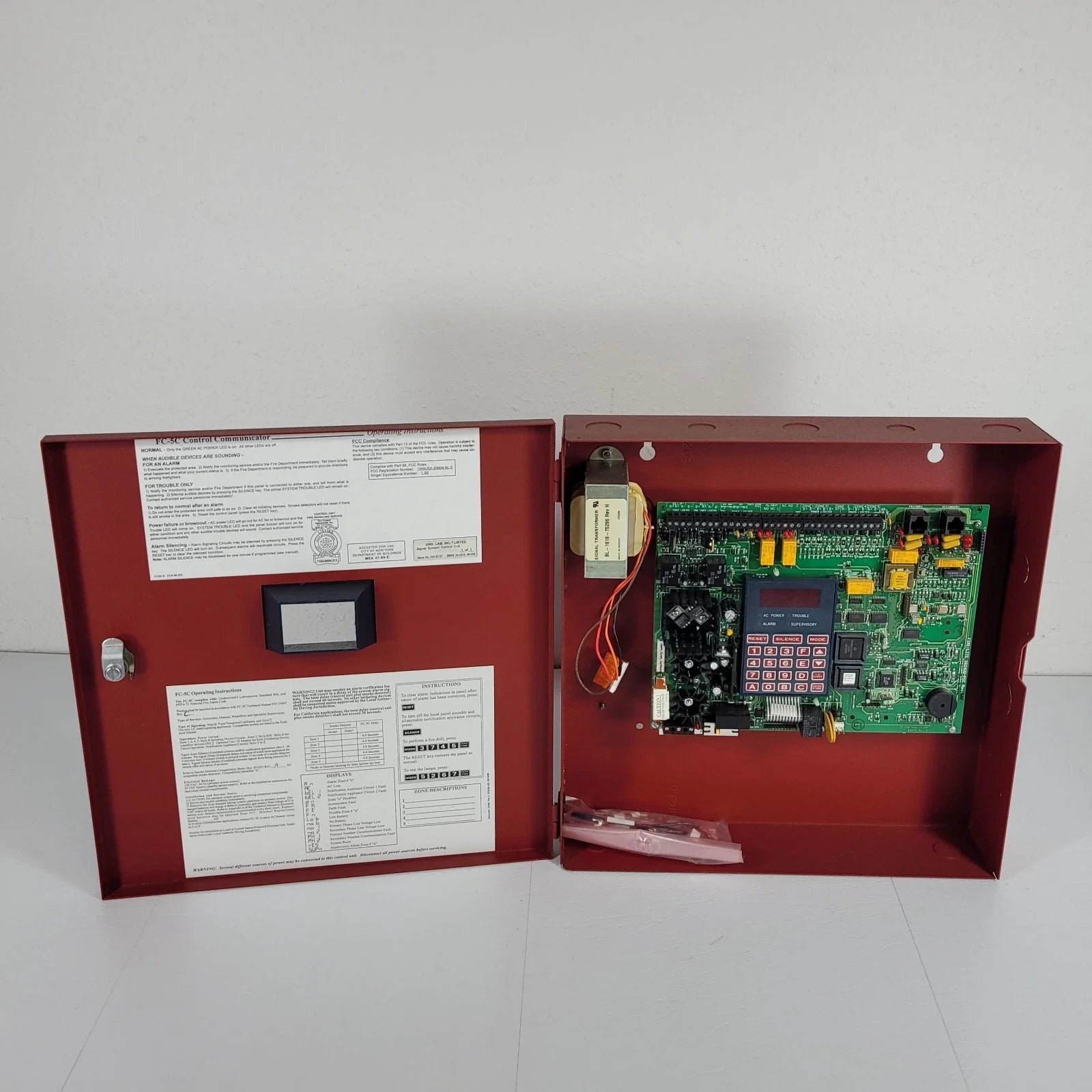 FCI FC-5C Fire Alarm Control Panel with Digital Communicator and Modular Expansion Capability