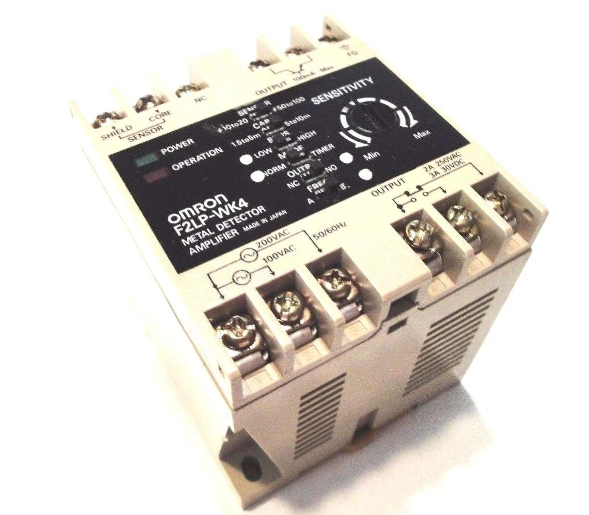F2LP-WK4 | Omron Metal Detector Amplifier SPDT 100–200VAC
