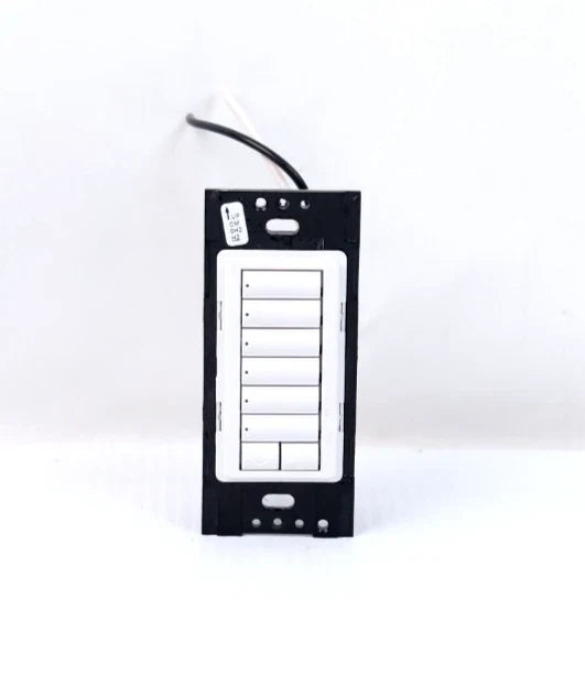 HQRD-W6BRL-WH | Lutron HomeWorks QS 6-Button Wireless Wall Keypad White