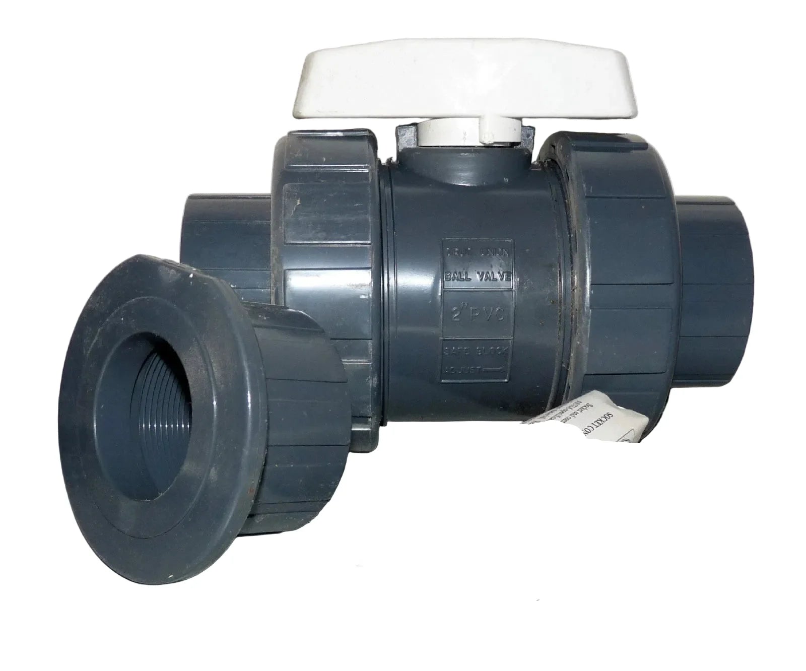 Hayward TB10200ST 2 Inch PVC True Union Ball Valve for Industrial and Water Flow Control