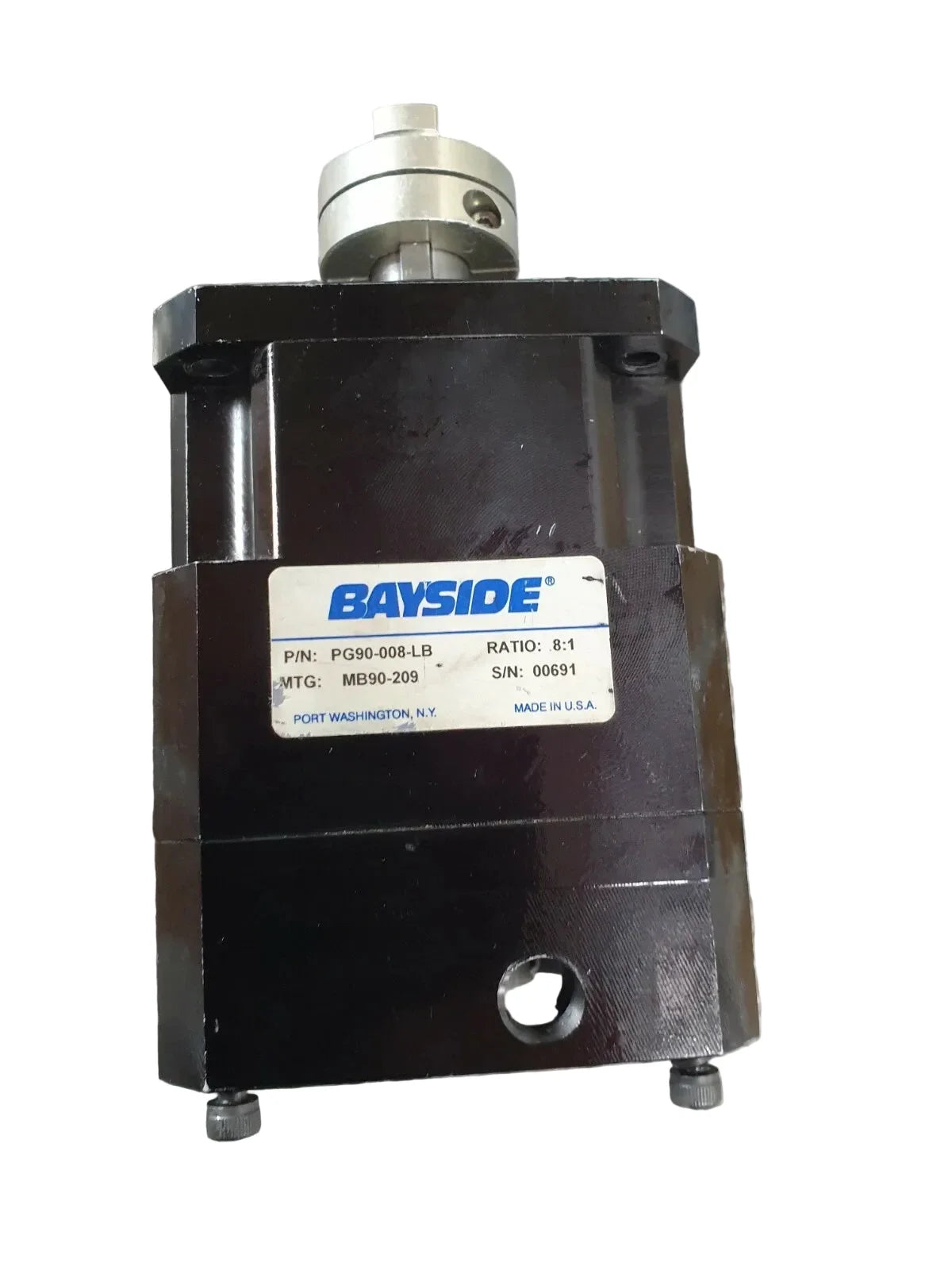 PG90-008-LB | Parker Bayside PG Series Inline Planetary Gearhead, 90 mm Frame, 8:1 Low Backlash