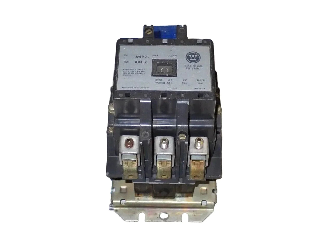 Westinghouse A201K4CAC NEMA Size 4 Magnetic Contactor 135 Ampere 120 Volt Coil Industrial Control