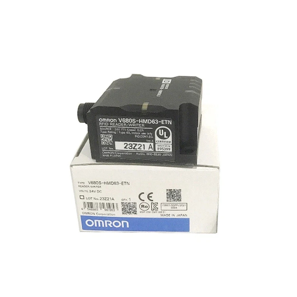 Omron V680S-HMD63-ETN RFID Reader Ethernet 13.56MHz 24VDC Compact Unit