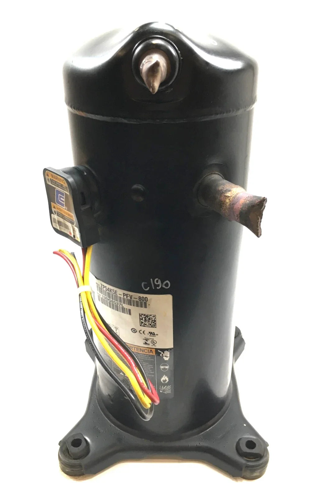 ZP54K5E-PFV-800 | Copeland 5 Ton Scroll Compressor 208–230V 1PH R-410A HVAC