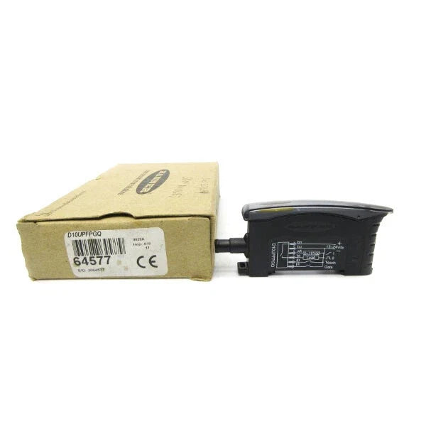 D10UPFPGQ | Banner Engineering D10 Fiber Optic Amplifier, PNP Output, DIN Rail Mount