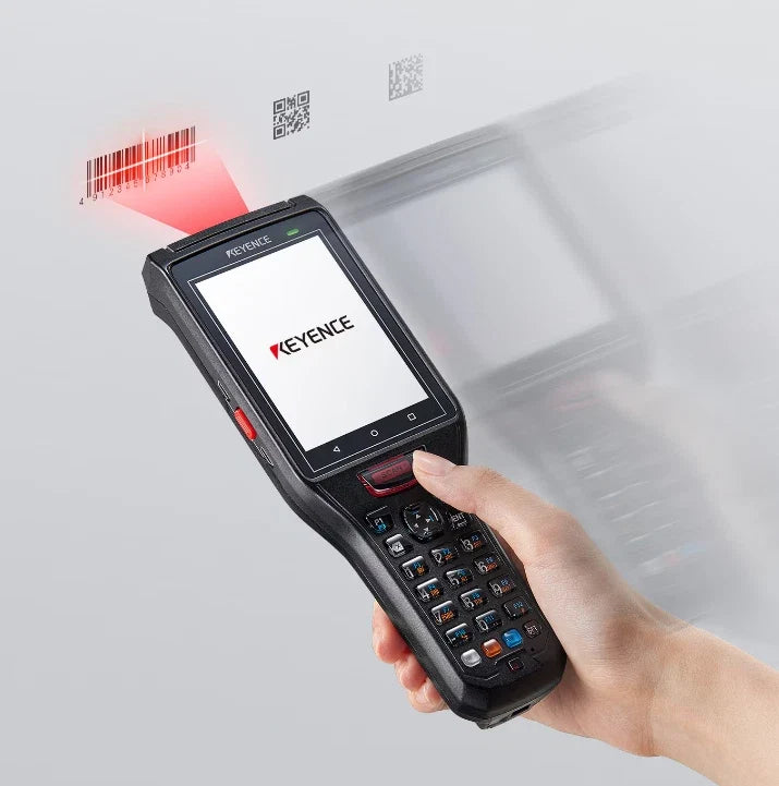 Keyence BT-A500GA Rugged Handheld Computer Barcode Scanner with Android 10 and Wireless Connectivity