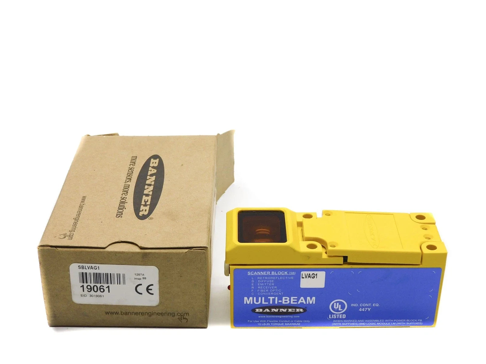 SBLVAG1 | Banner Engineering Retroreflective Photoelectric Scanner Block