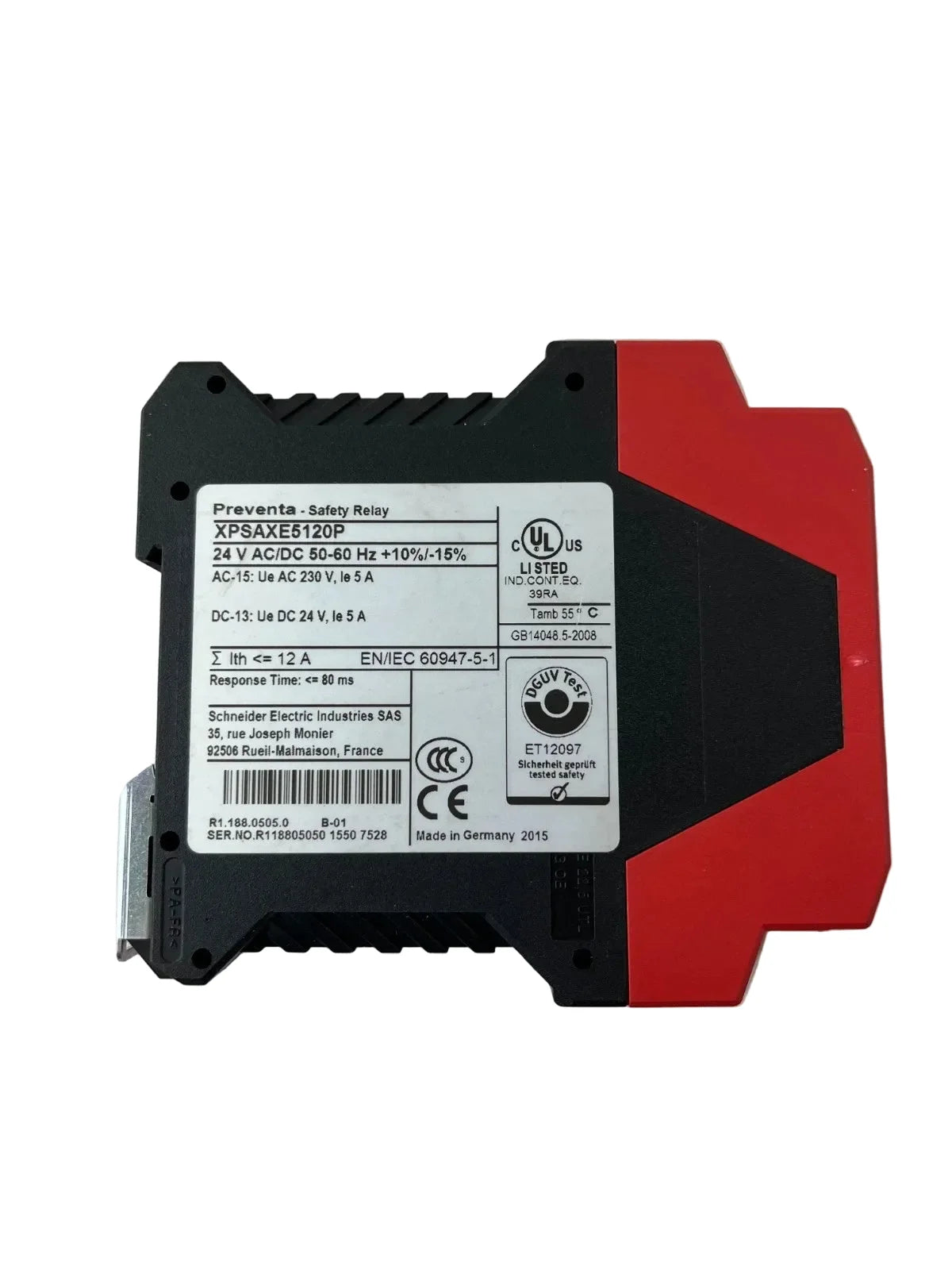 XPSAXE5120P | Schneider Electric Preventa Safety Relay for Emergency Stop Circuits