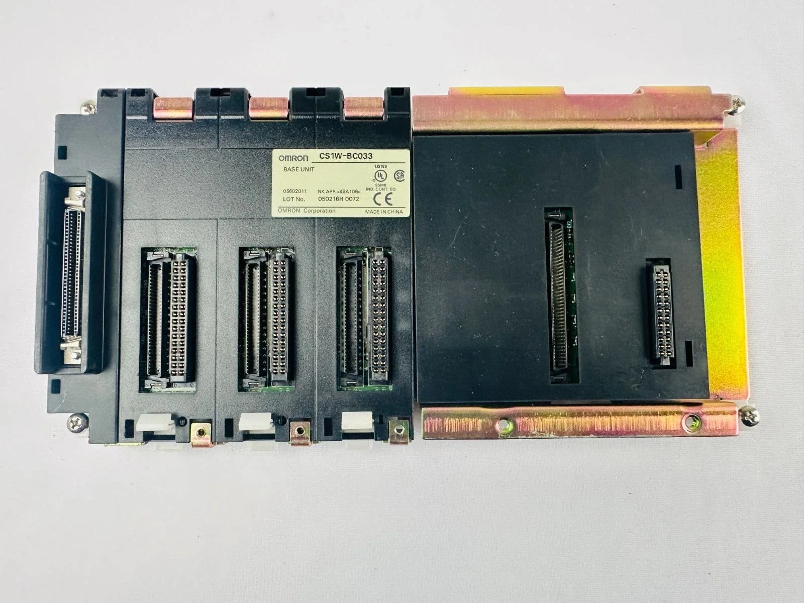 CS1W-BC033 | Omron 3-Slot CPU Backplane with C200H I/O Bus
