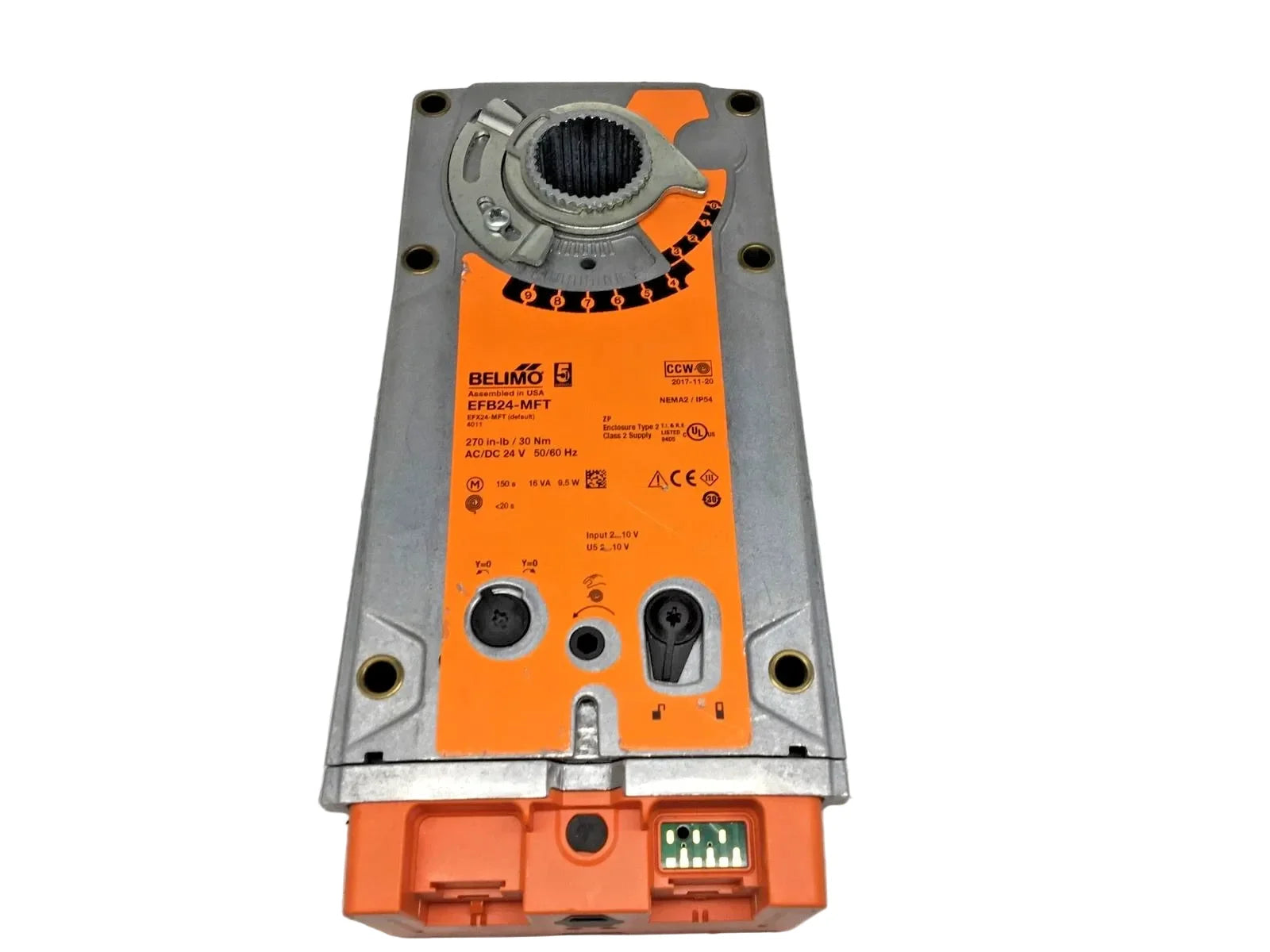 EFB24-MFT | Belimo Programmable Spring Return Damper Actuator 270 In Lb 24V