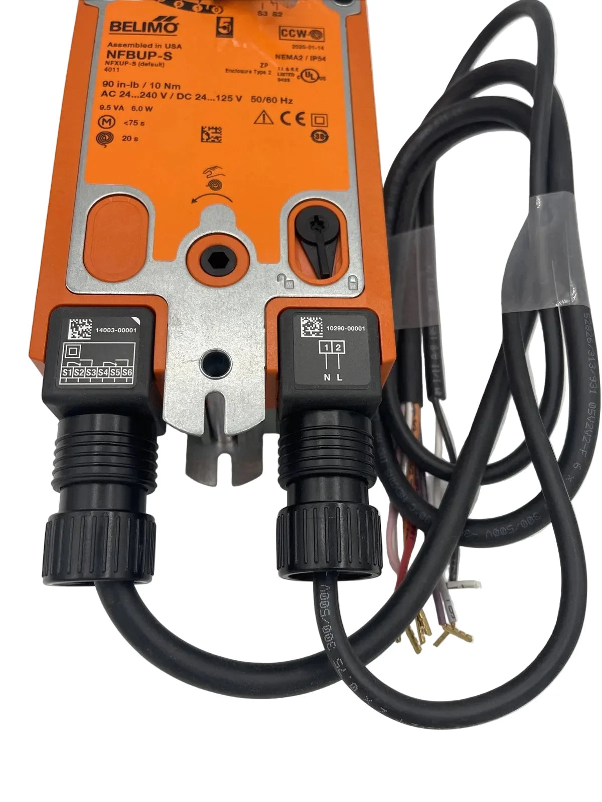 NFBUP-S | Belimo 90 In Lb Spring Return Damper Actuator 24–240V On/Off