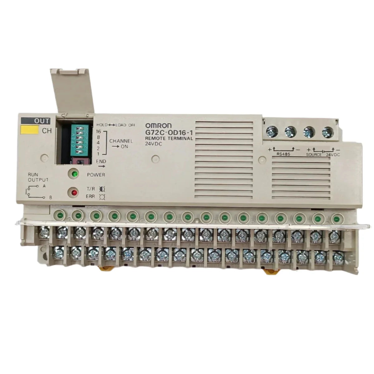 G72C-OD16-1 | Omron 16-Point 24VDC PNP Solid-State Remote Output Terminal