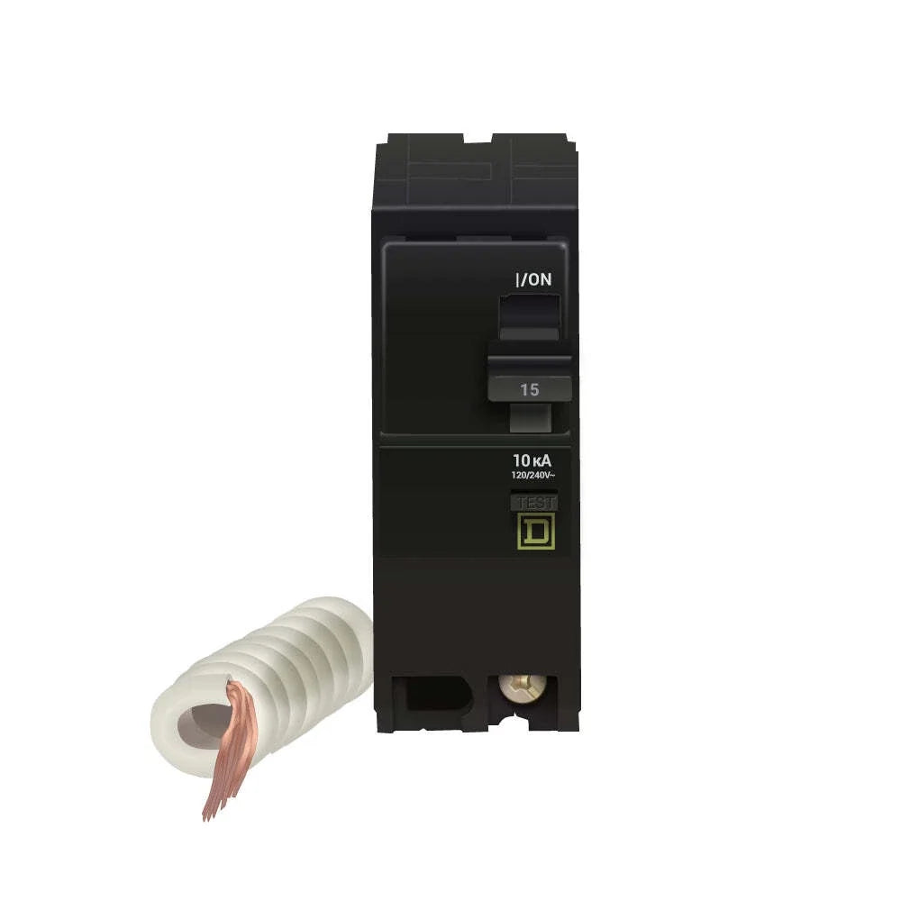 QO215EPD | Square D 15A 2-Pole 120/240V QO GFCI Circuit Breaker