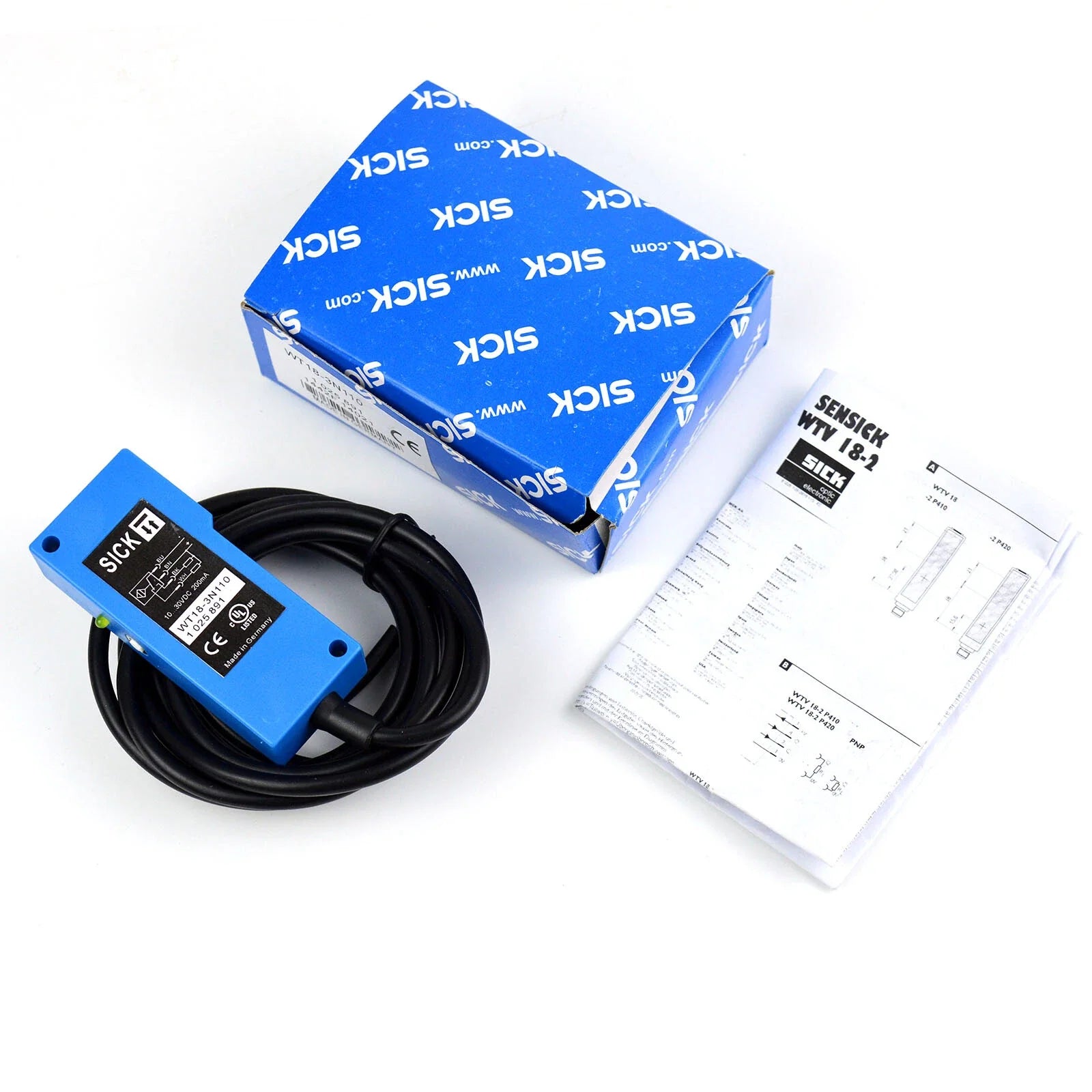 WT18-3N110 | SICK Photoelectric Proximity Sensor with Background Suppression