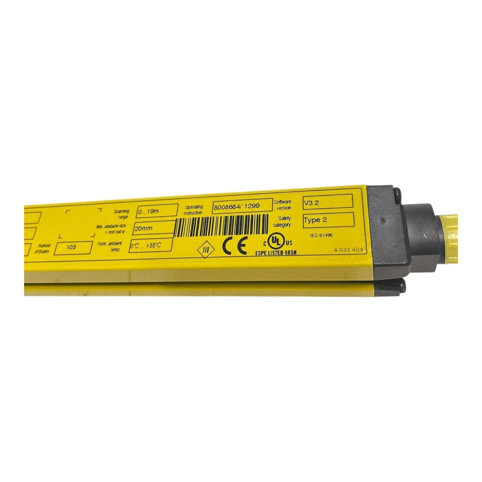 C20E-105302A11 | SICK C2000 Standard Safety Light Curtain Receiver 20 Mm Resolution 1050 Mm Height