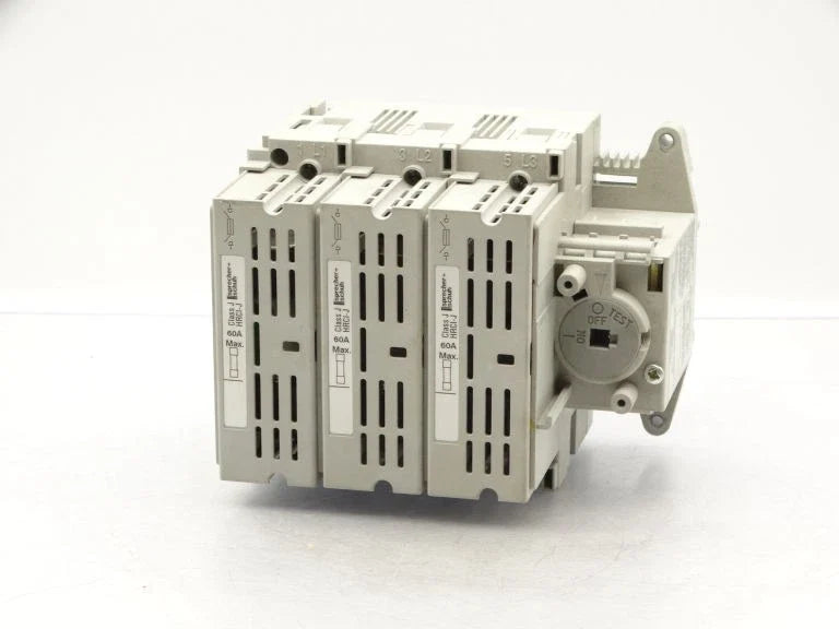 Sprecher + Schuh L11-J60-1753 60A 600VAC Fusible Disconnect Switch Class J Three Pole Load Switch