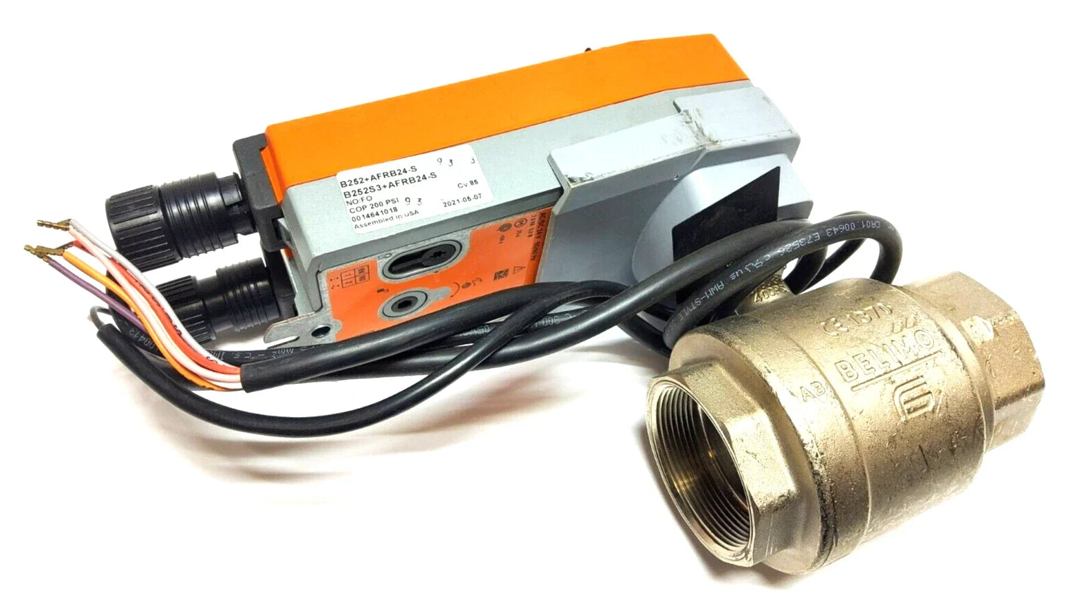 B232+AFRB24 | Belimo 2 Way Characterized Control Valve 1 1/4 Inch Cv 37 With Fail Safe Actuator