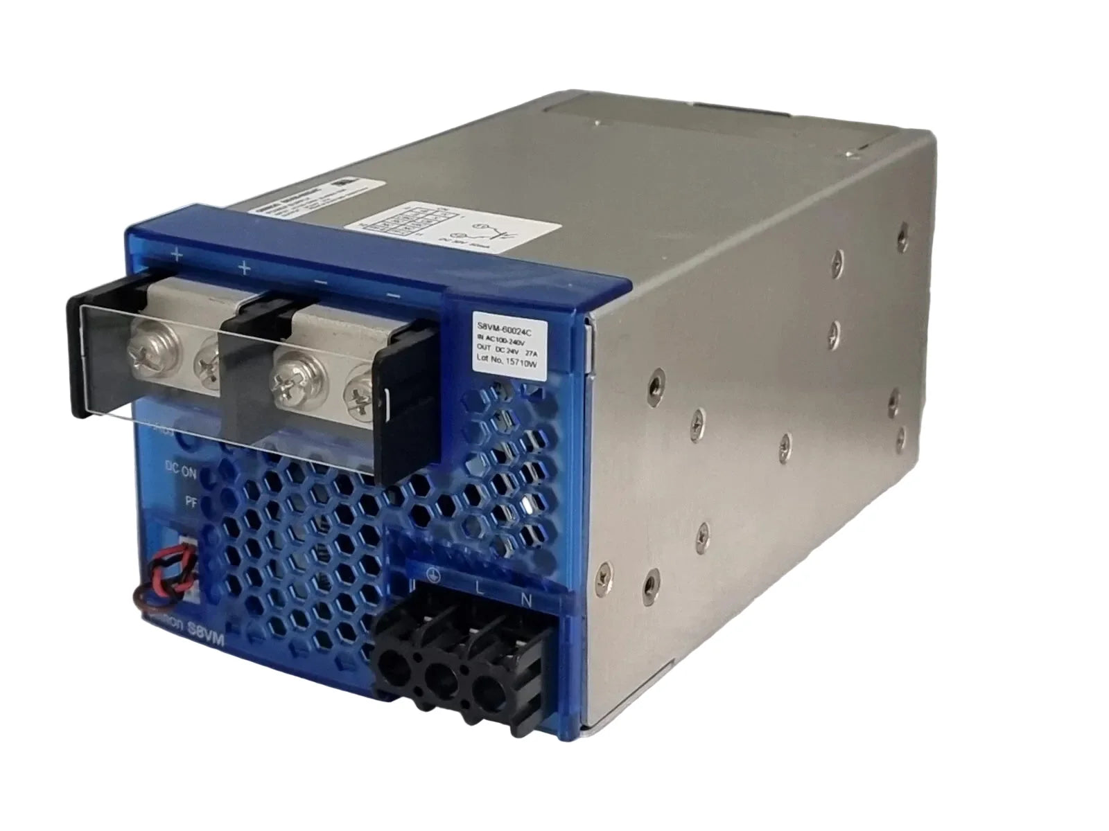 S8VM-60024C | Omron S8VM Series 24VDC 27A DIN Rail Power Supply