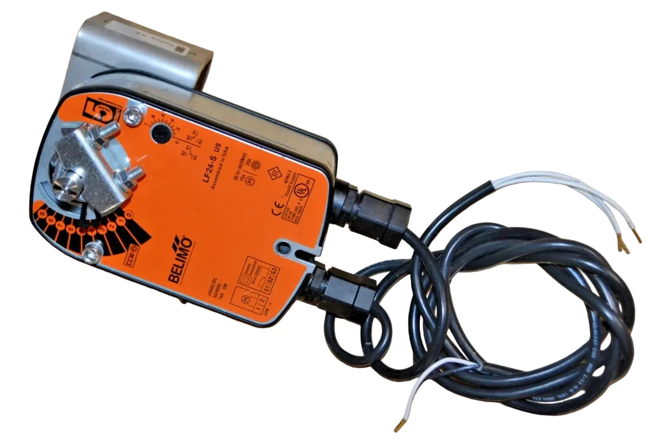 B2050VS-02+LF24-S US | Belimo 2 Way Ball Valve 0.5 Inch Cv 2 Spring Return 24VACDC On Off