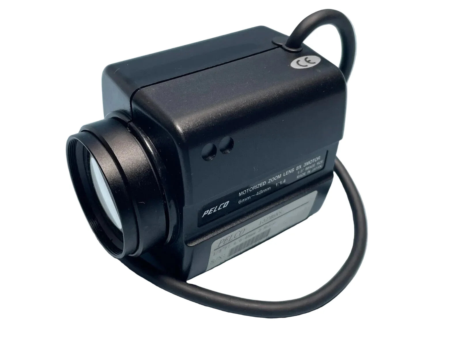 13ZM6X8 | Pelco 1/3-Inch Machine Vision Zoom Lens 6–48 mm