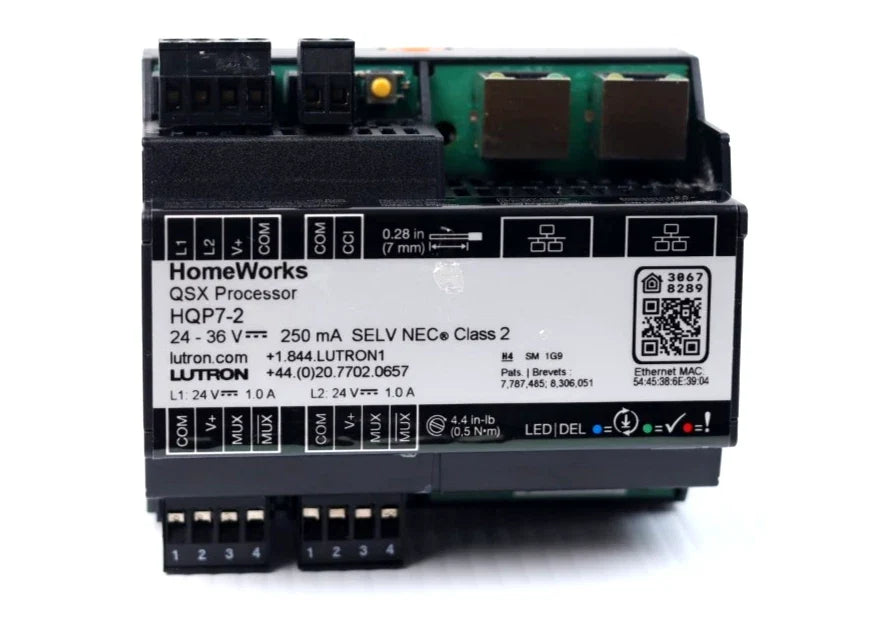 Lutron HQP7-2 HomeWorks QSX 2-Link Processor for Integrated Lighting and Automation Control