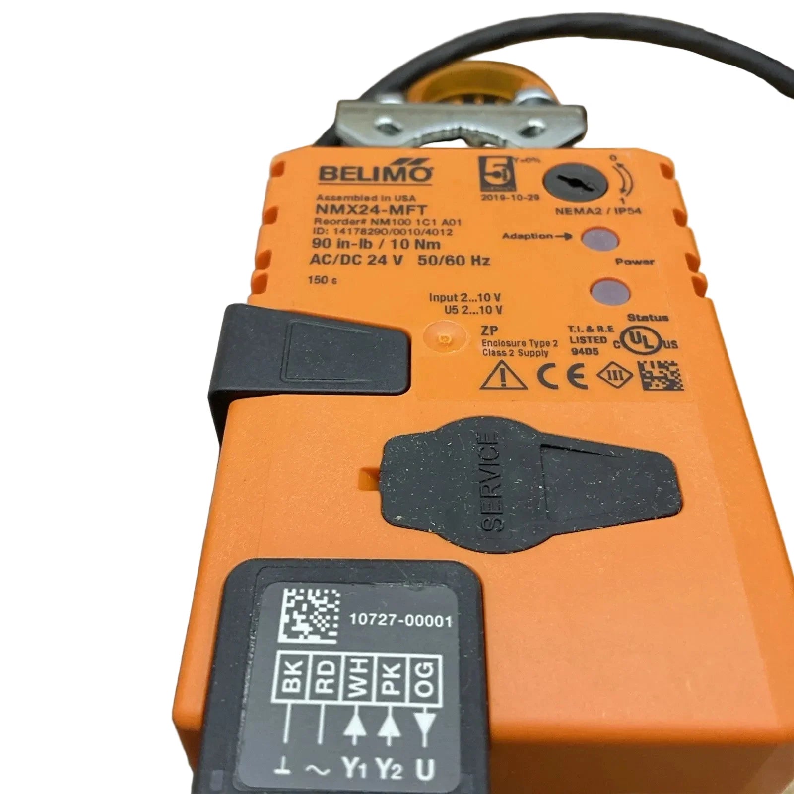 NMX24-MFT | Belimo Programmable Non Spring Return Damper Actuator 90 In Lb 24V