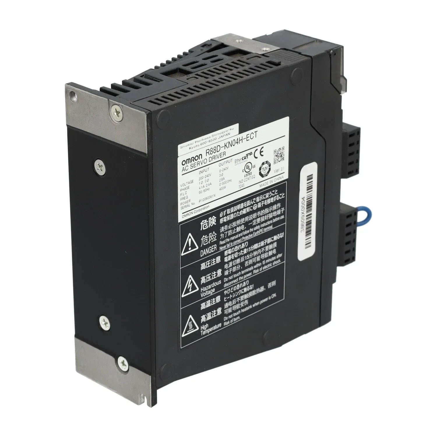 Omron R88D-KN04H-ECT Accurax G5 Servo Drive 400W EtherCAT Motion Control