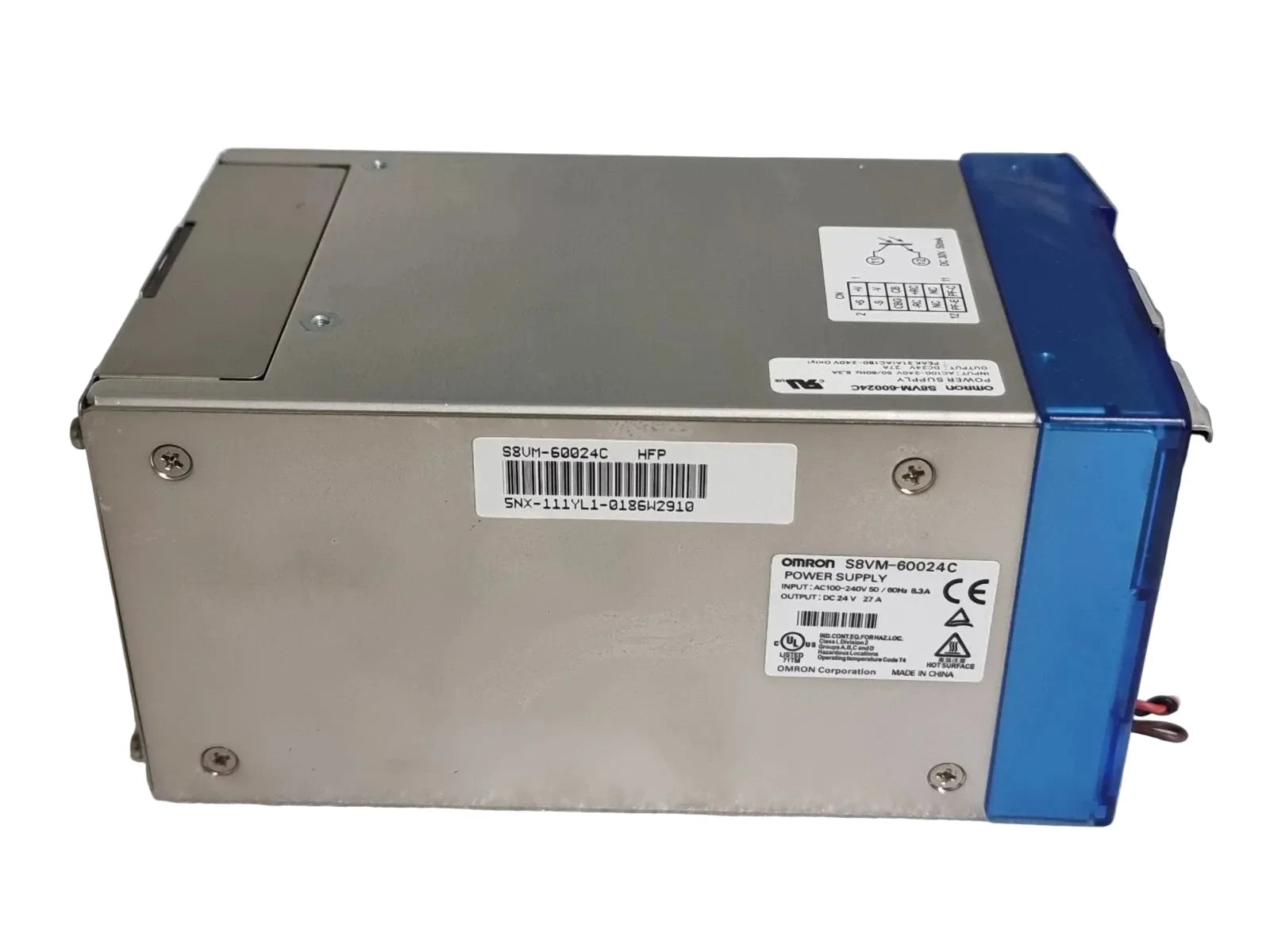 S8VM-60024C | Omron S8VM Series 24VDC 27A DIN Rail Power Supply