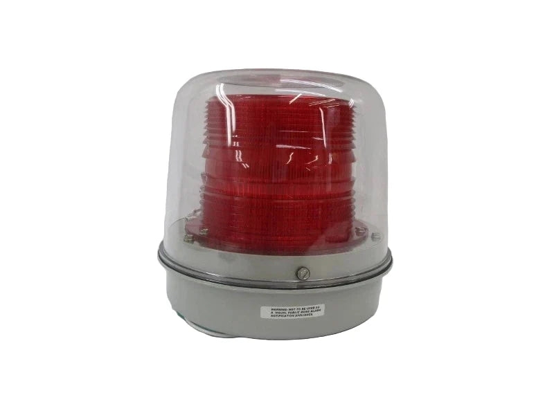 94DFR-N5 | Edwards Signaling Heavy Duty Strobe Light 120 VAC Red Xenon NEMA 4X