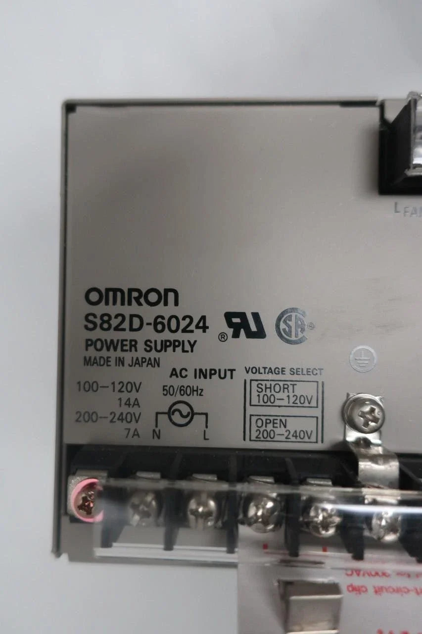 S82D-6024 | Omron 24V DC DIN-Rail Switching Power Supply 60W