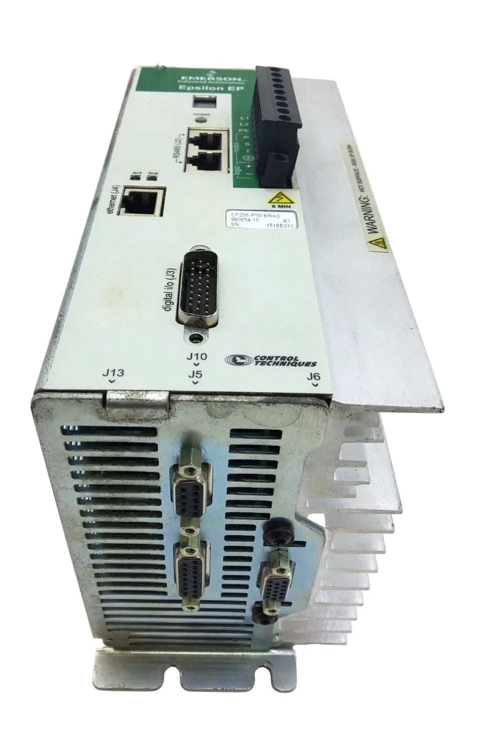 Control Techniques EP206-P00-ENR0 Programmable Servo Drive 230VAC 6.5A Continuous 13A Peak Encoder Feedback