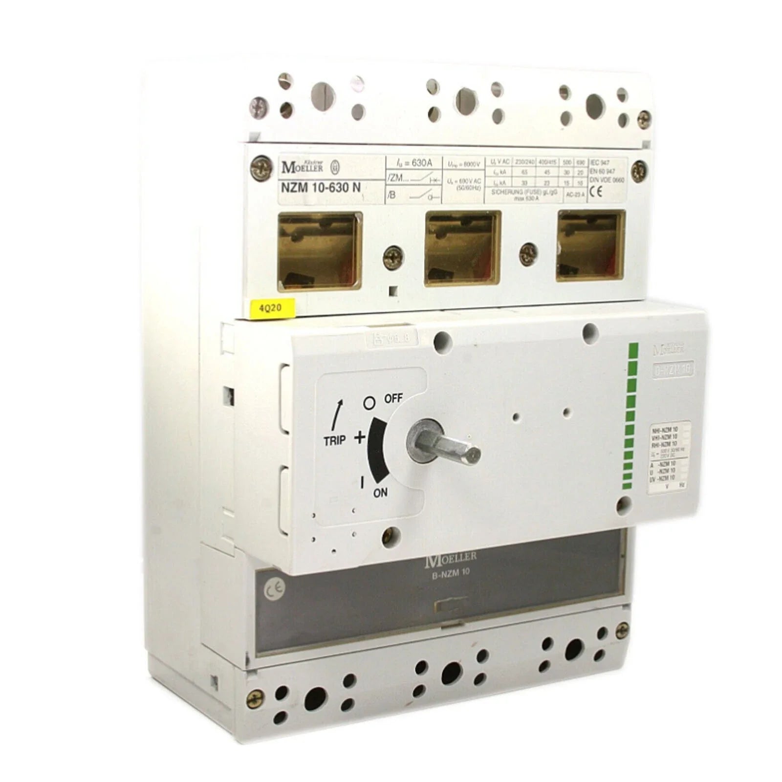 Moeller NZM10-630N NZM Series 3-Pole Molded Case Circuit Breaker 630A