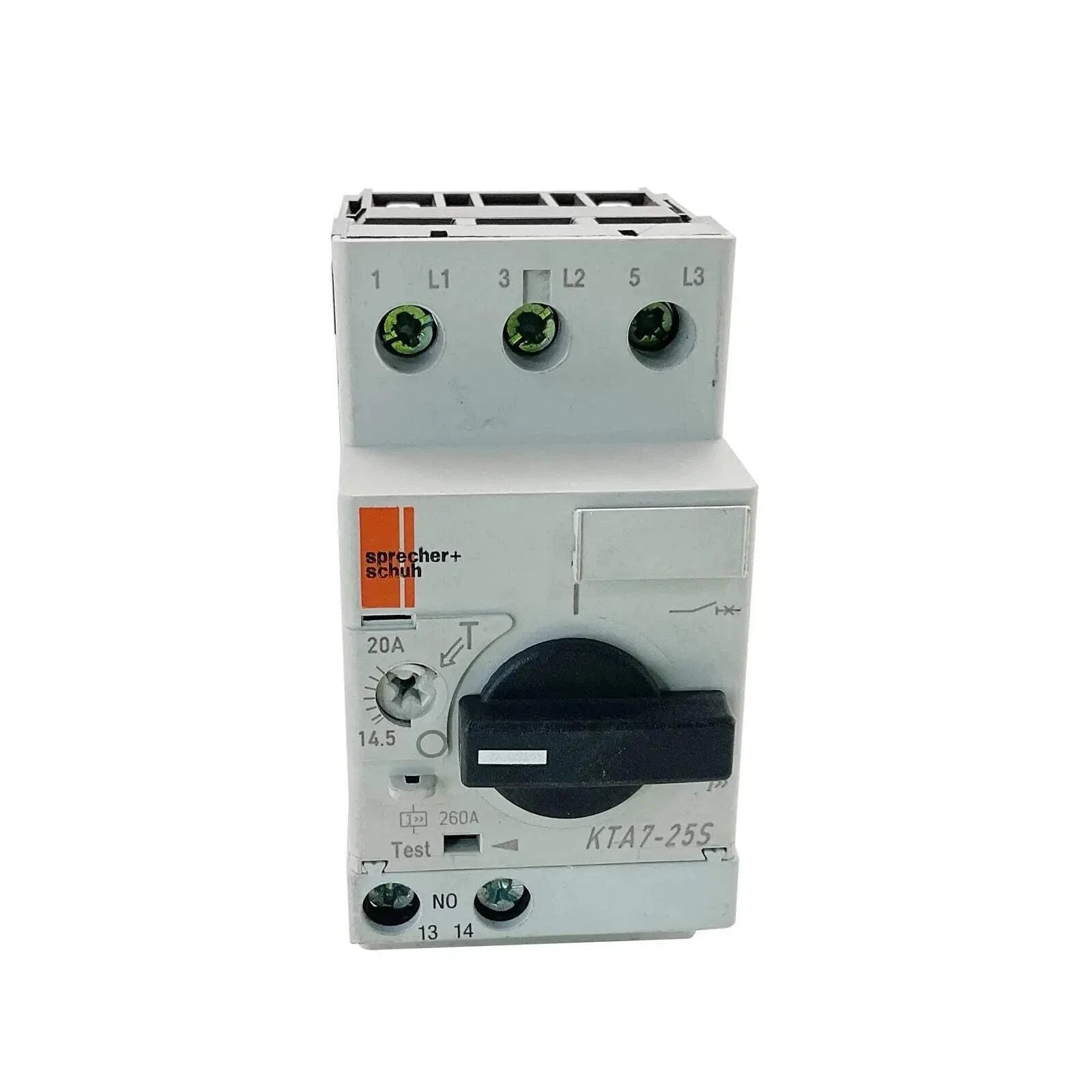Sprecher + Schuh KTA7-25S-20A 3-Pole Manual Motor Protector Adjustable 14.5–20A Class 10