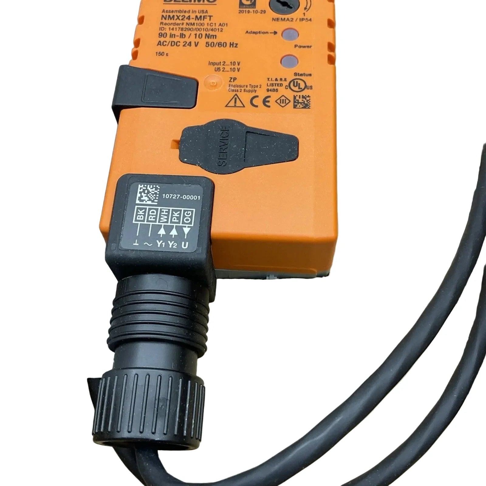 NMX24-MFT | Belimo Programmable Non Spring Return Damper Actuator 90 In Lb 24V