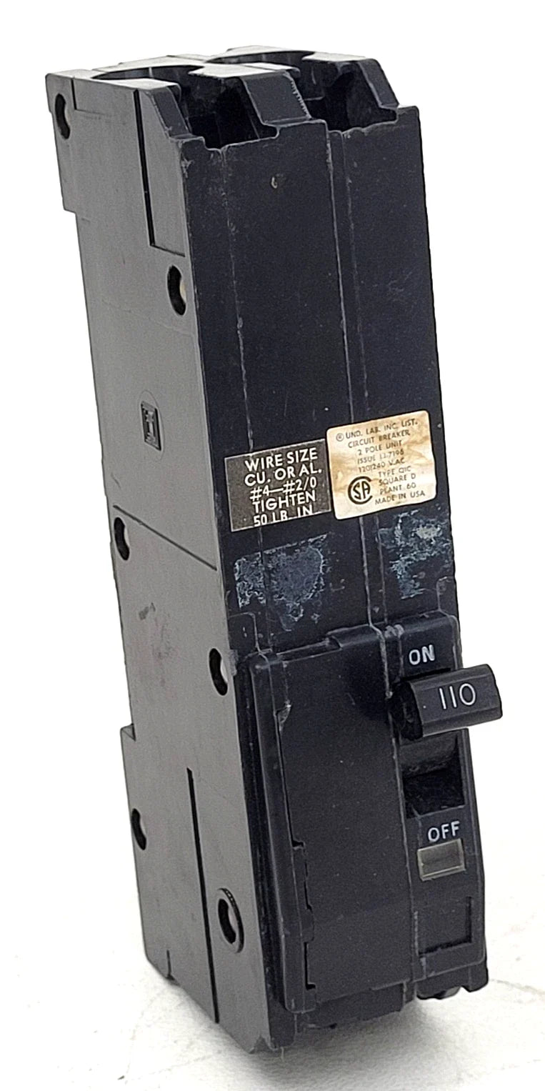 Q12110 | Square D 110A 2-Pole Type Q1 120/240V Circuit Breaker