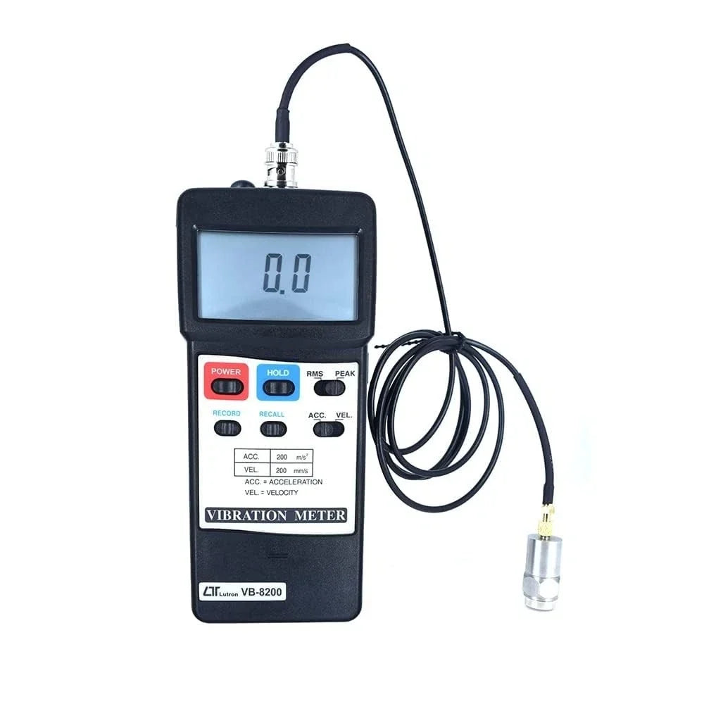 Lutron VB-8200 Vibration Meter Portable Velocity and Acceleration Measurement Device