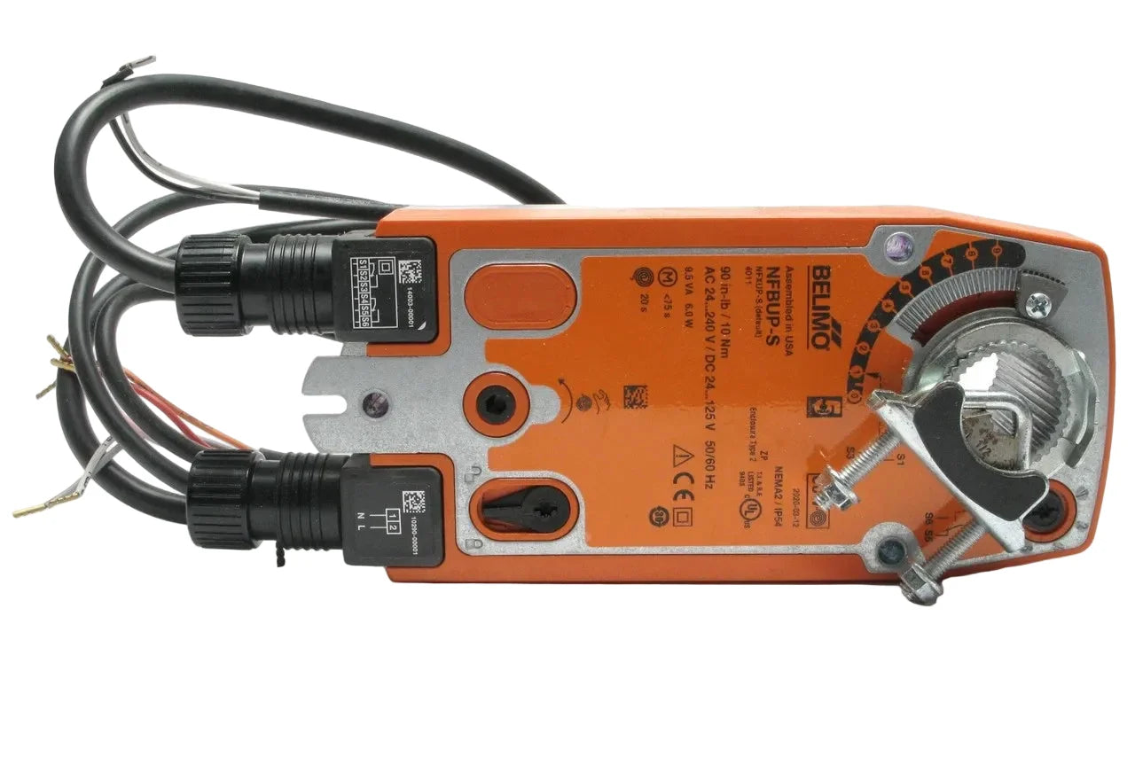 NFBUP-S | Belimo 90 In Lb Spring Return Damper Actuator 24–240V On/Off