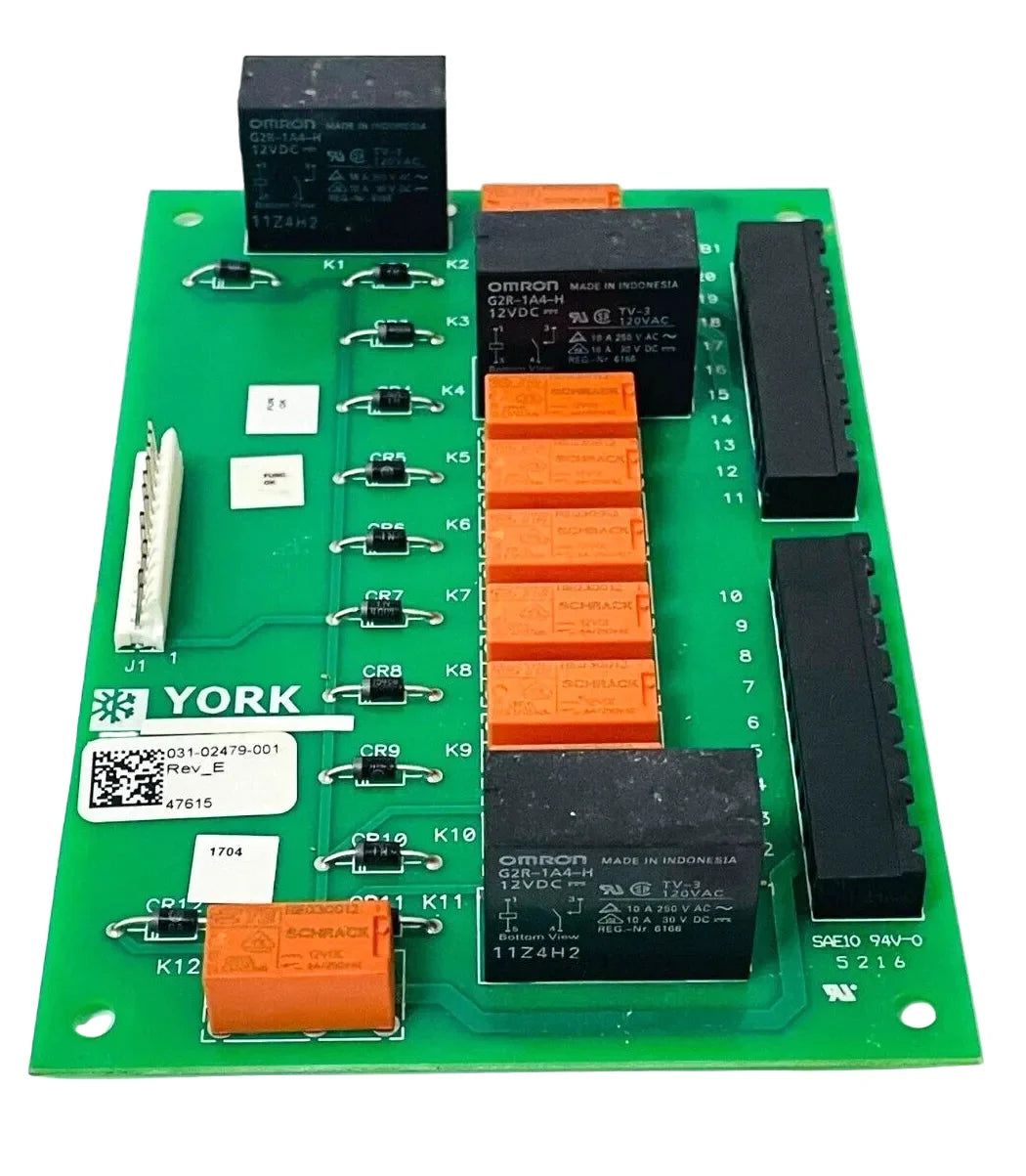 York 031-02479-001 Relay Circuit Board