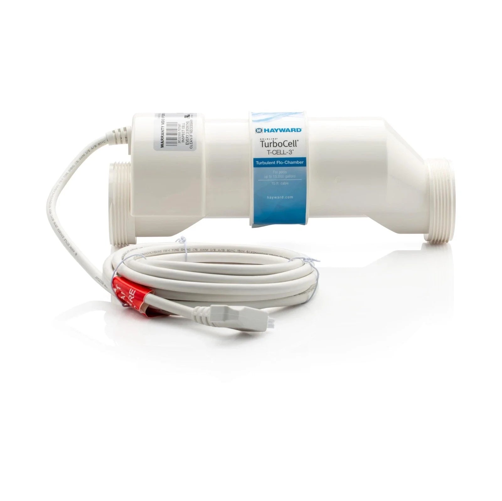 Hayward W3T-CELL-3 TurboCell Salt Cell 15K Gallon Pool 15 ft Cord Replacement Unit