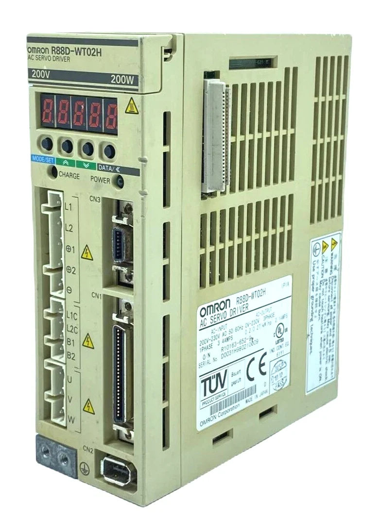 R88D-WT02H | Omron OMNUC W 200W 3-Phase Servo Drive 200–230VAC