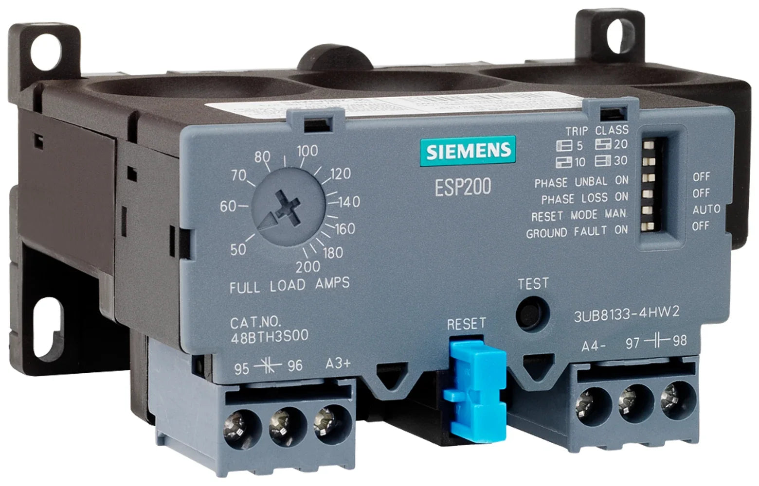 Siemens 3UB8133-4GW2 ESP200 Solid-State Overload Relay 25-100A 690VAC Motor Protection