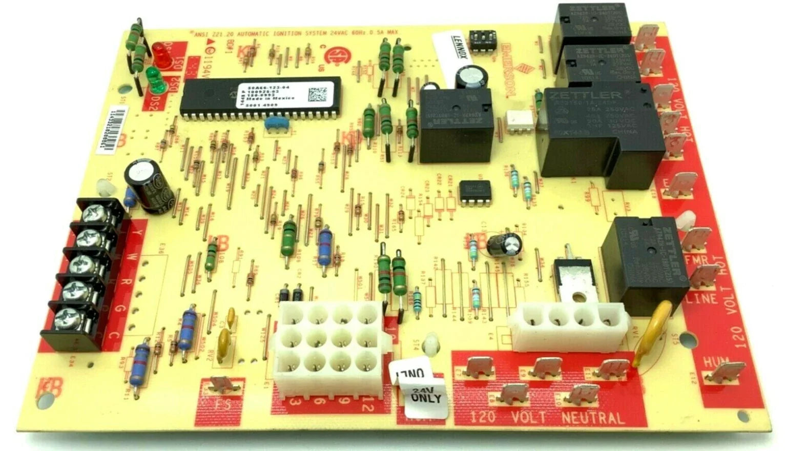 Lennox 50A66-123-04 Furnace Control Board for Single-Stage HVAC Systems