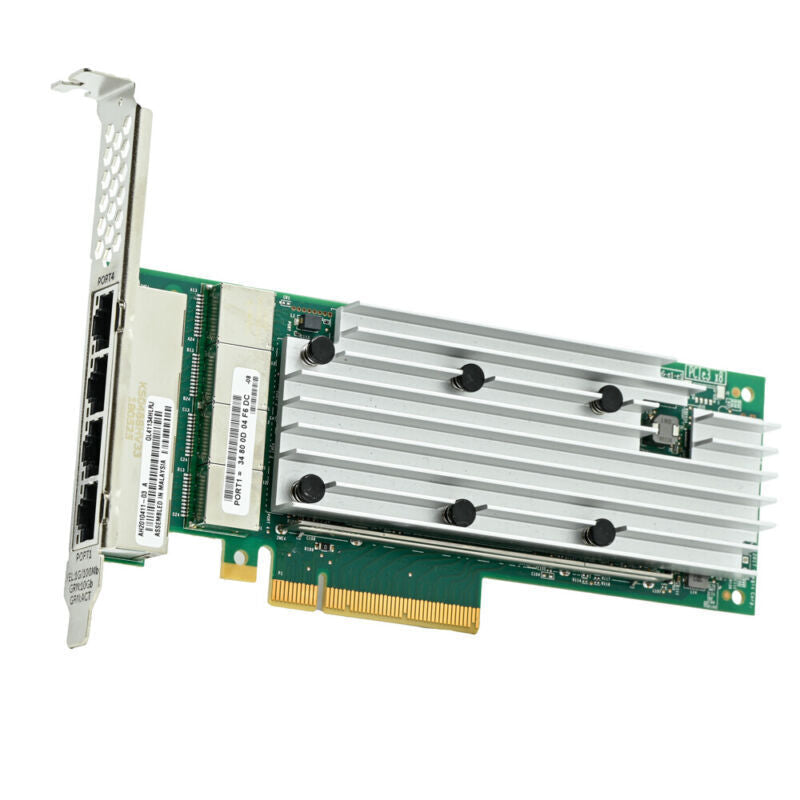 Qlogic FastLinQ 41000 QL41134HLRJ-CK 4x 10Gbe PCIe Gen 3.0 Quad Port 10GBase-T Full Height Network Interface Card