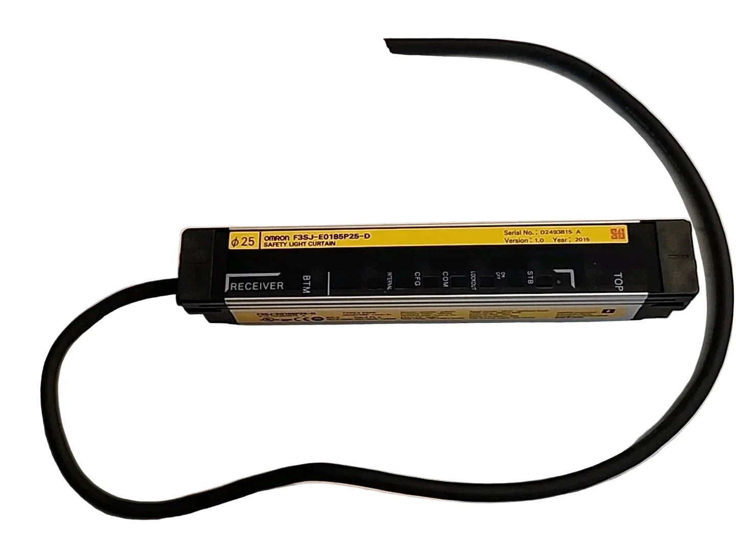 F3SJ-E0185P25-D | Omron F3SJ Safety Light Curtain Receiver with Cut Cable